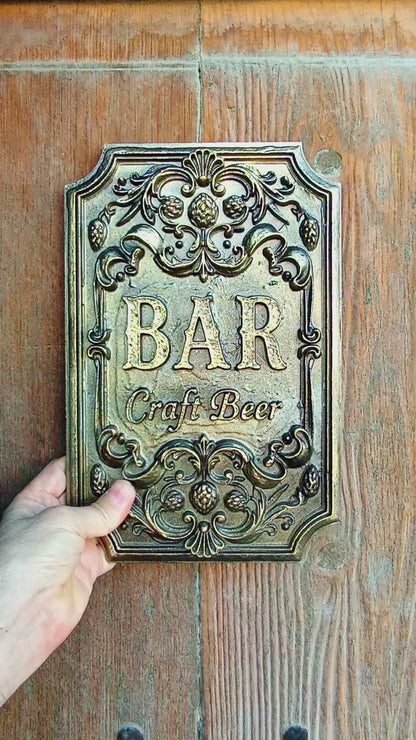 Letrero decorativo para "BAR", hogar, oficina o negocio